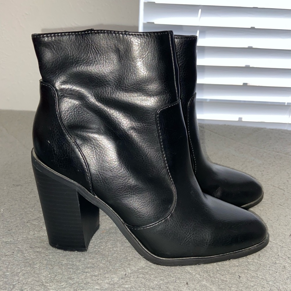 forever 21 side zip heel booties